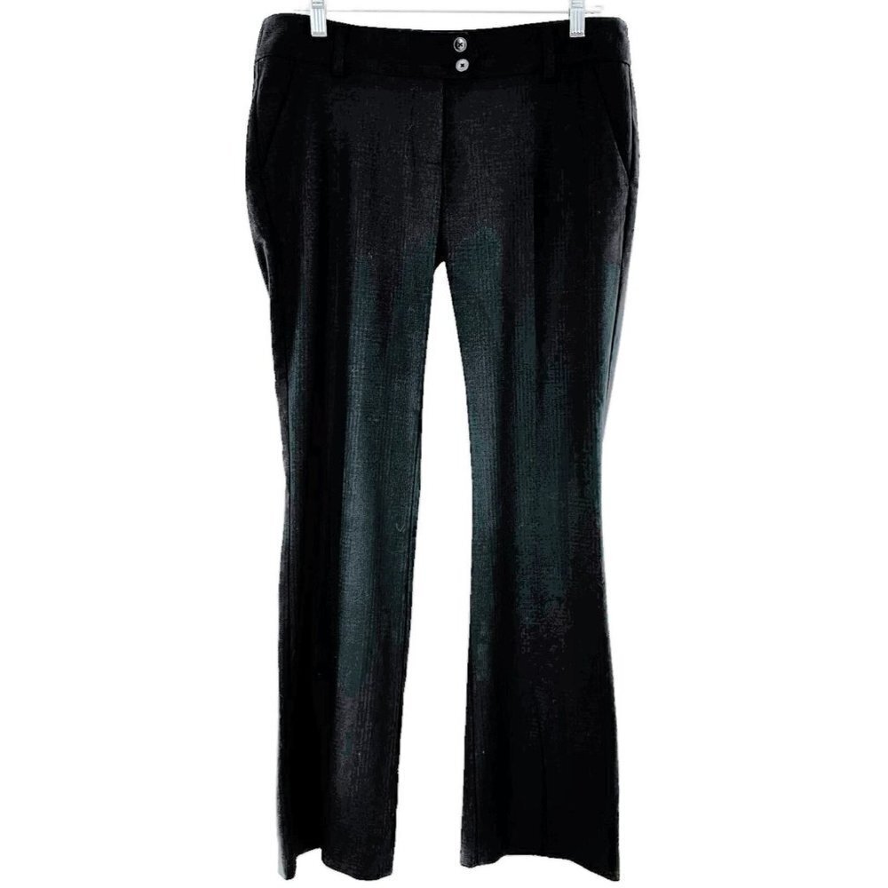 NEW/NWT Sisley Black Tonal Houndstooth Check Trousers Pants Size 10